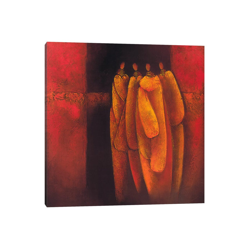 Personages II 1 Piece Wrapped Canvas Wall Art, 30.48 cm H x 30.48 cm W