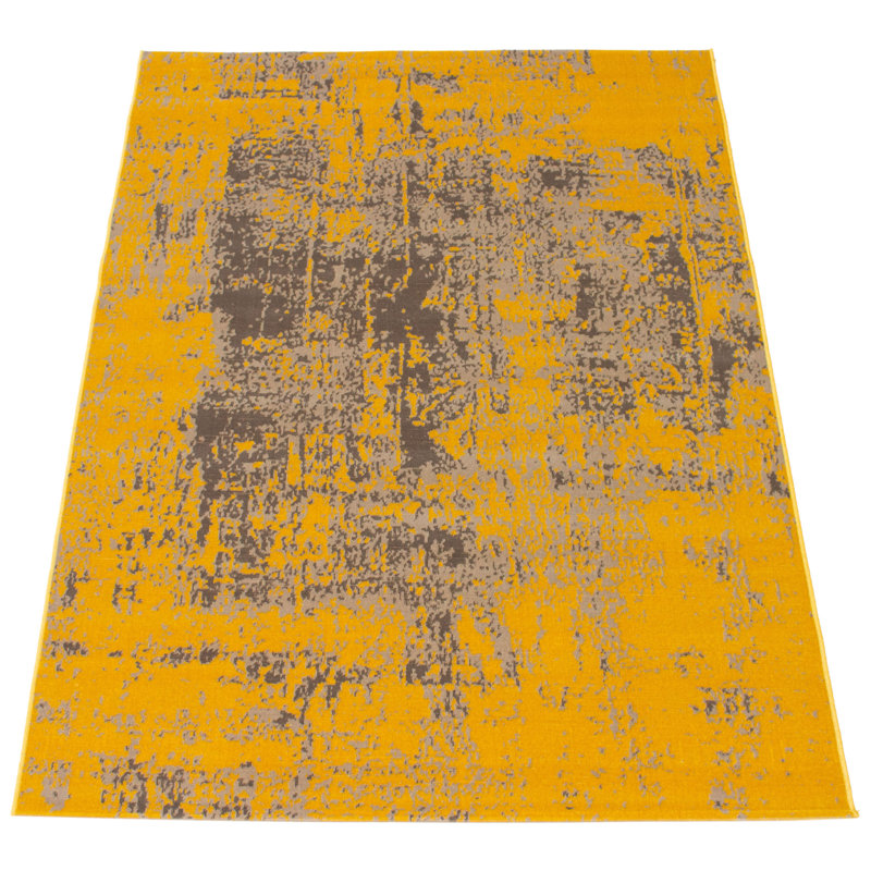 Ensemble de tapis oriental jaune Accursio, Rectangle 5 pi 3 po x 7 pi 7 po