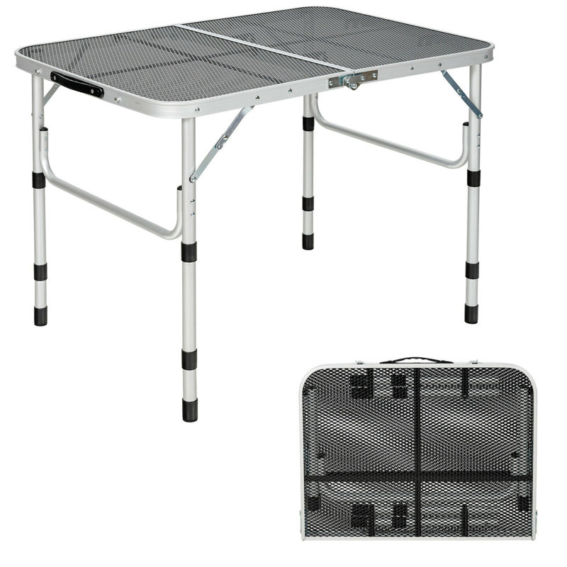 35'' Rectangular Adjustable Folding Table