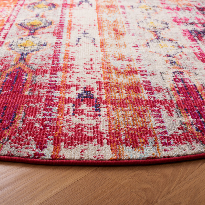 Marx Abstract Hand Woven Area Rug, Round 201 cm