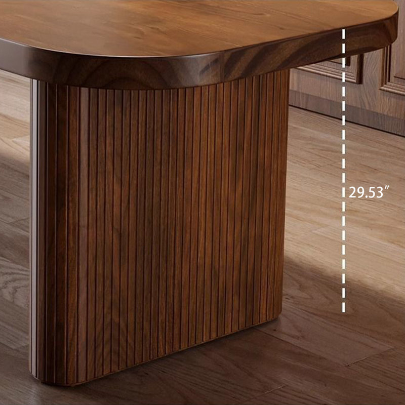 Table de salle à manger rectangulaire, H 29,53 po x L 78,74 po x l 31,5 po