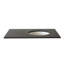 Plateau en quartz gris 37 po avec lavabo simple en céramique blanche - droite-134637748
