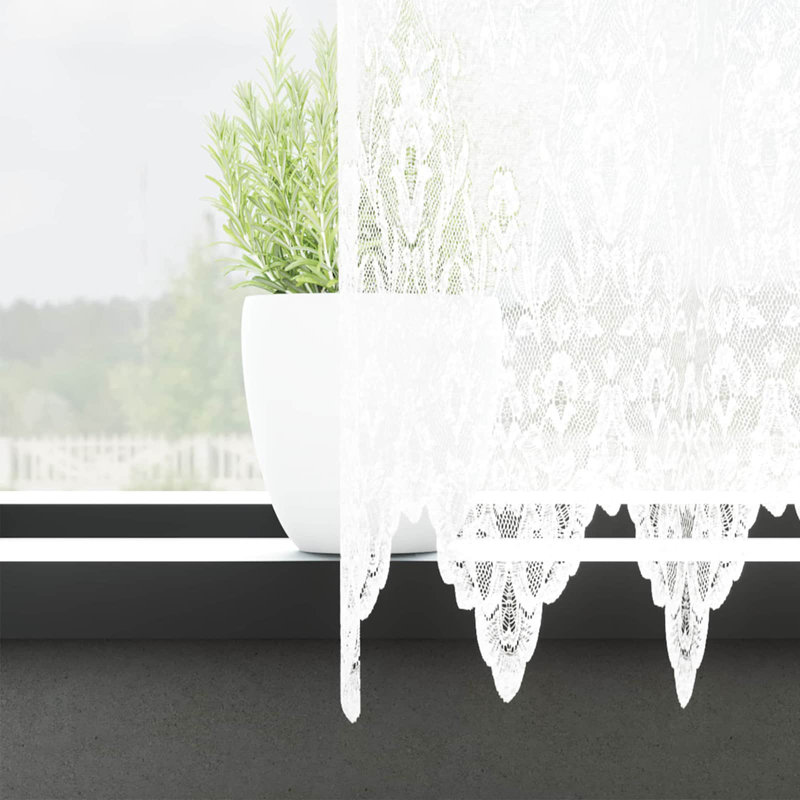 Semi Sheer Curtain Single Panel, 100cm Height x 1200cm Width 