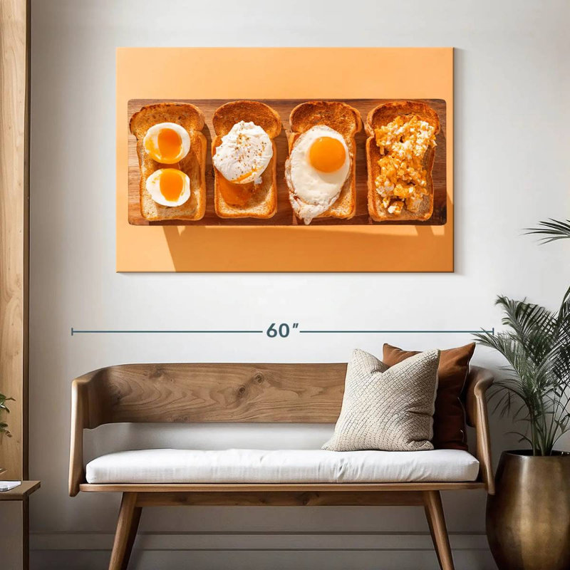Variété d'œufs grillés Yarlin, H 32 po x l 48 po