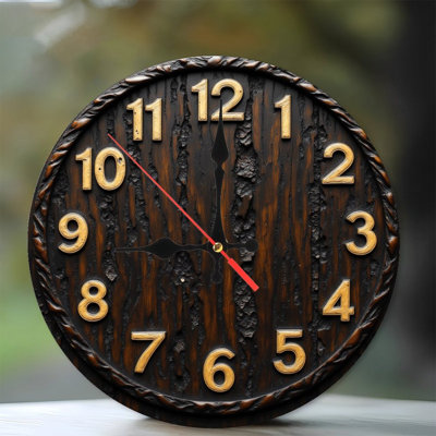 Horloge murale rustique