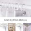 Rideau de douche simple de couleur unie + crochets-925235645-829900095