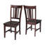 Ensemble de salle à manger à piédestal en bois massif 3 pièces Strauss-2136540231-2117175759