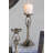 Gold Aluminum Pillar Holder With Abstract Lady Design-312077234
