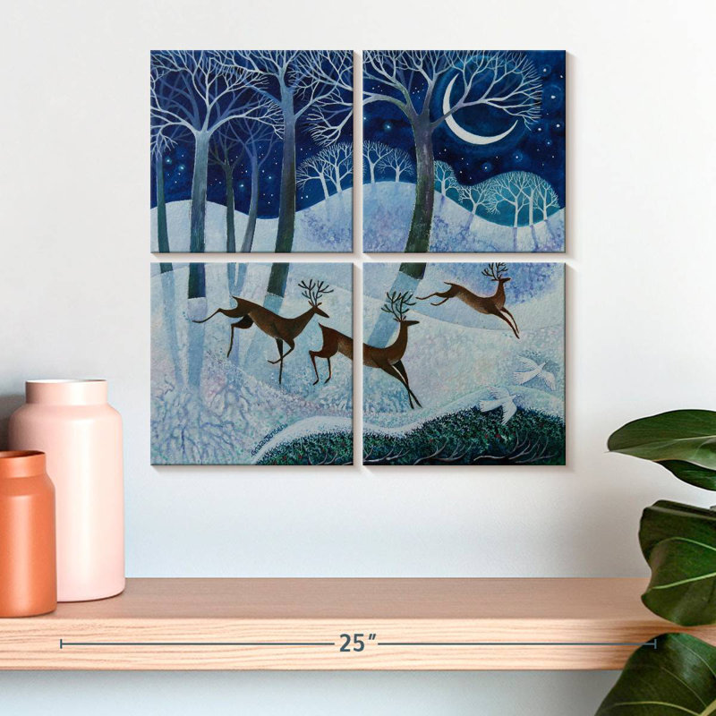 Deep Mid Winter, 18" H x 18" W