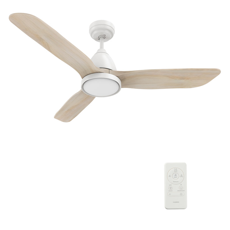 Koa 52'''' Smart Ceiling Fan With Remote, Light Kit IncludedWorks With Google Assistant And Amazon Alexa,Siri Shortcut.