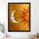 Art mural rétro noir doré soleil et lune blanche, impressions de style rétro