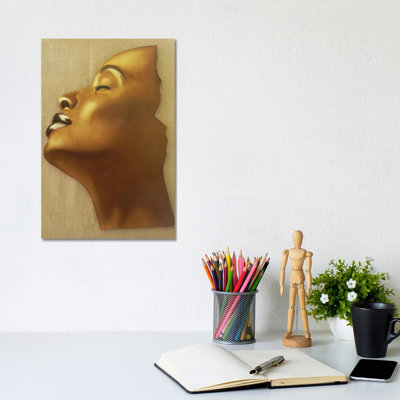 A Subtle Smile by Fred Odle - Wrapped Canvas Painting