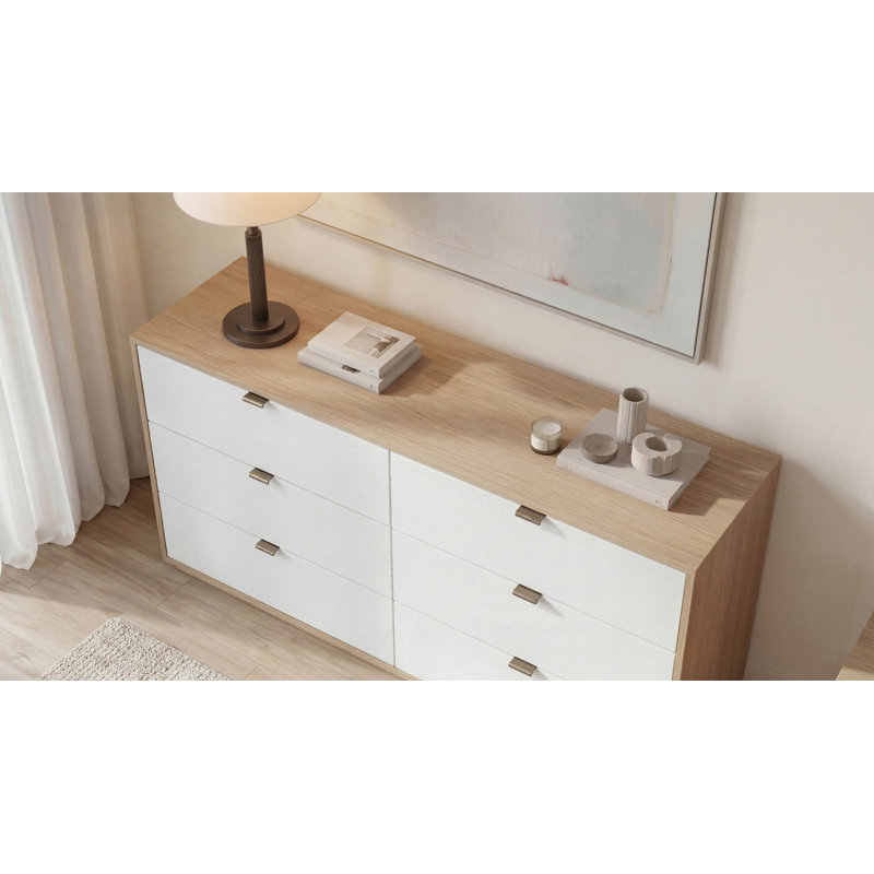 Kyoto 6-Drawer Dresser, Natural