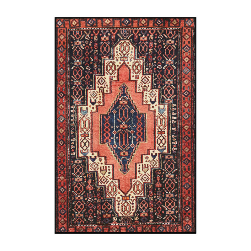 Tapis noir Southwestern, Rectangle 7 pi x 10 pi