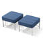 Repose-pieds d'extérieur Coan Archlebov avec coussin épais de 5 po (ensemble de 2)-1828738791