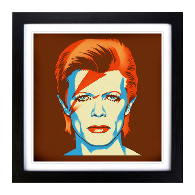 David Bowie Retro No.1 - Framed Print