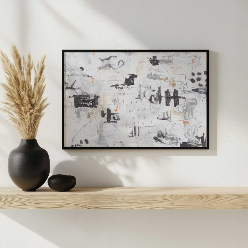 «The Subtle Frenzy I» par Melissa Wang, reproduction d'art, H 12 po x l 16 po, Blanc