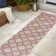 Kaliee Modern Geometric Tile Pattern Salmon/Cream Indoor/Outdoor Rug