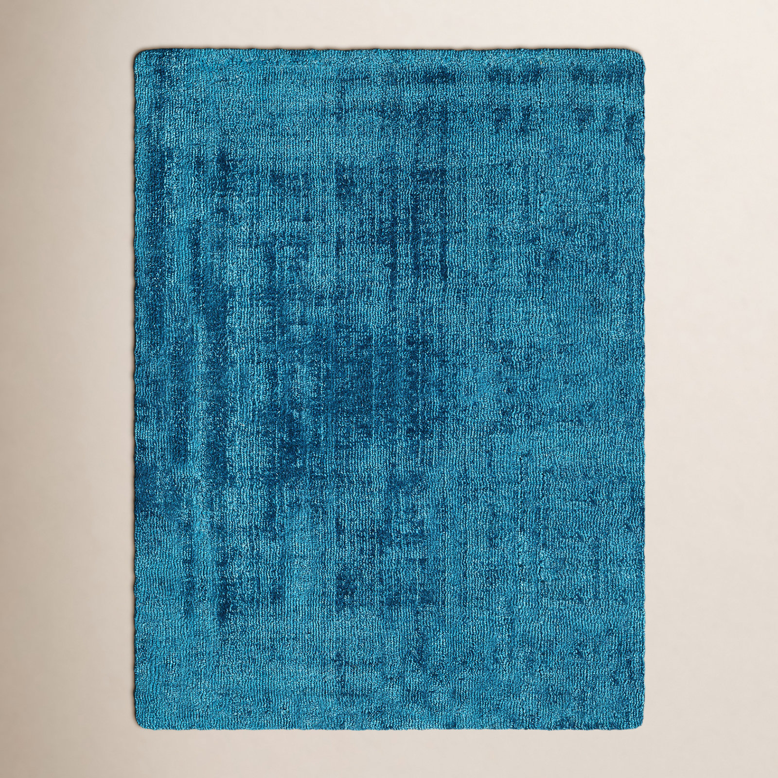 Fennel Viscose Blue Rug, Rectangle 9' x 12'