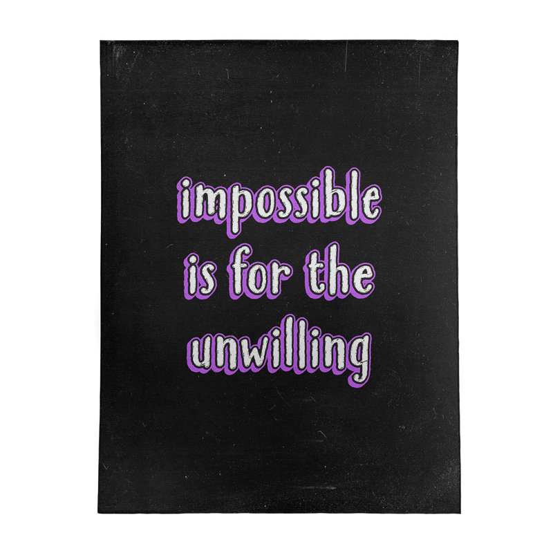 Tapis en poly-chenille style tableau noir impossible, Rectangle 9 pi x 12 pi