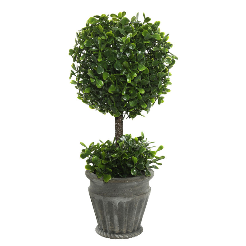 Topiaire de buisson artificiel avec urne
