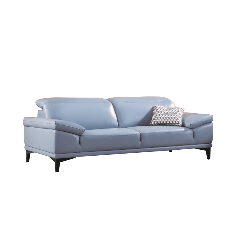 Canapé en cuir Butcombe, Cuir synthétique aqua