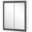 Armoire murale 27 po x 30 po avec miroir et rangement, blanc. Portes doubles et 2 tablettes réglables. Miroirs avant pour une préparation facile. S'installe sur un support peu encombrant. Construire. L 27,25 po x P 6,75 po, H 29,75 po, blanc
