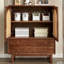 Armoire d'appoint en bois massif noyer noir-101838446