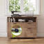Bureau de direction 71 "avec armoire, ensemble de bureaux en L avec tiroirs et tablettes de rangement