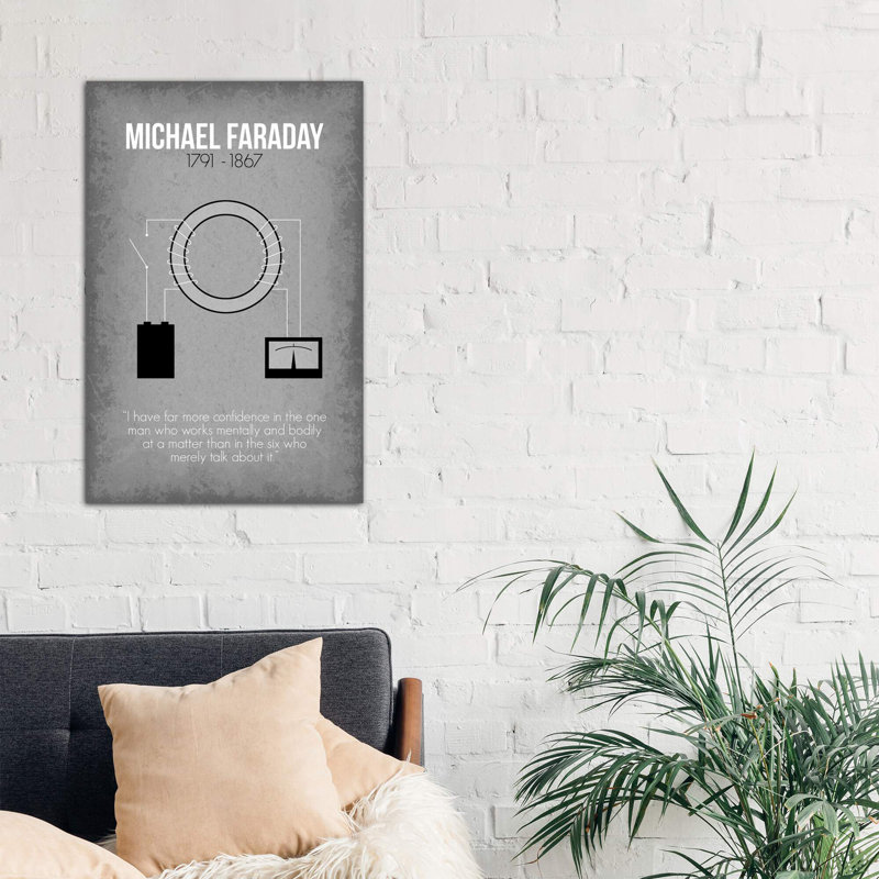 Michael Faraday - Wrapped Canvas Print, 152.5 cm H x 101.5 cm W