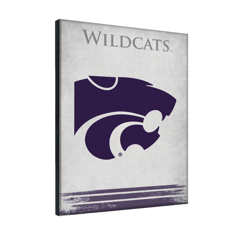 NCAA - Impression sur toile tendue, H 15 po x l 20 po x P 1 po, Wildcats de Kansas State