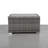 Mixed Grey Slatted Side Table With Aluminum Top – Fully Assembled