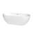 Brooklyn 67'' x 30'' Soaking Acrylic Bathtub-97306382