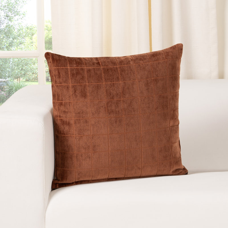 Coussin Otterville, Noix de muscade géométrique, H 30 po x l 30 po, Polyester