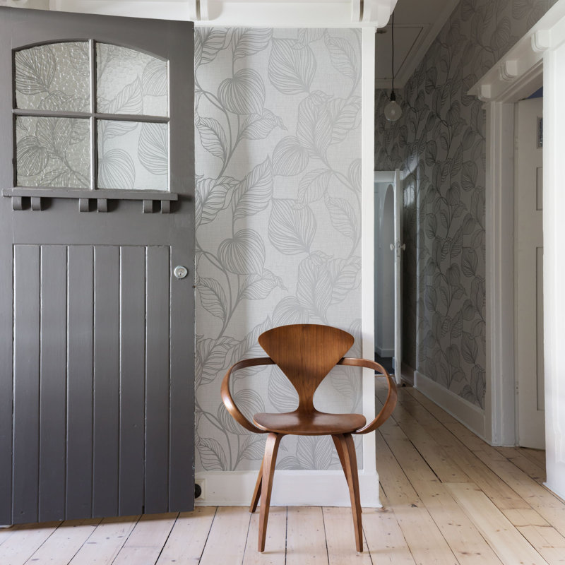 10m x 52cm Matte Finish Wallpaper Roll, Grey