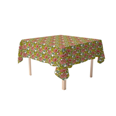 Fabric Textile Products, Inc. Square Tablecloth, 100% Cotton, Floral 4