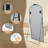 Jovitah Aluminum Arch Floor Mirror-1165743377