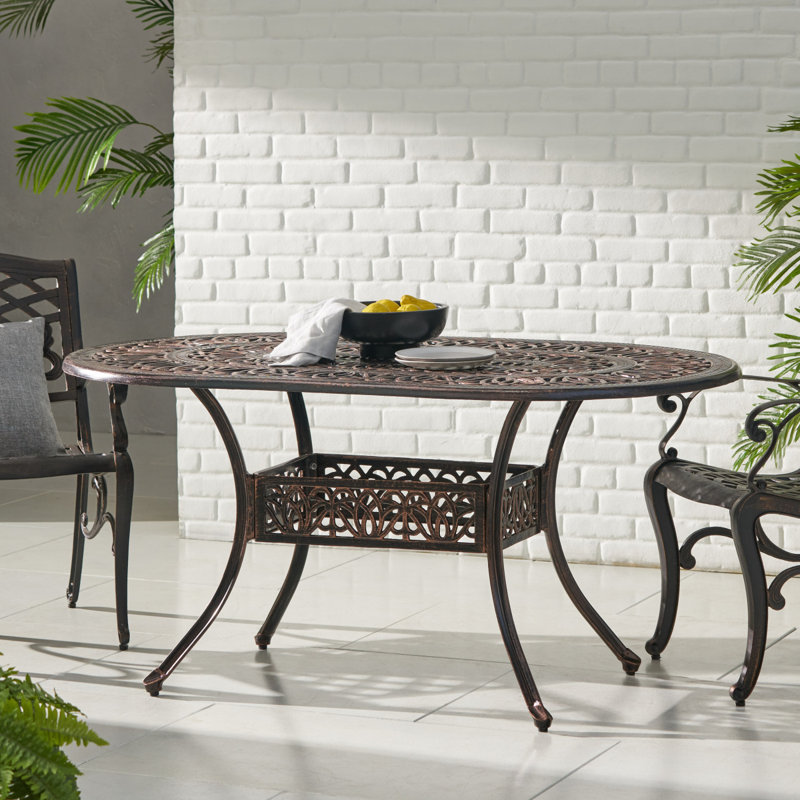 Table basse d'extérieur en aluminium moulé Tucson