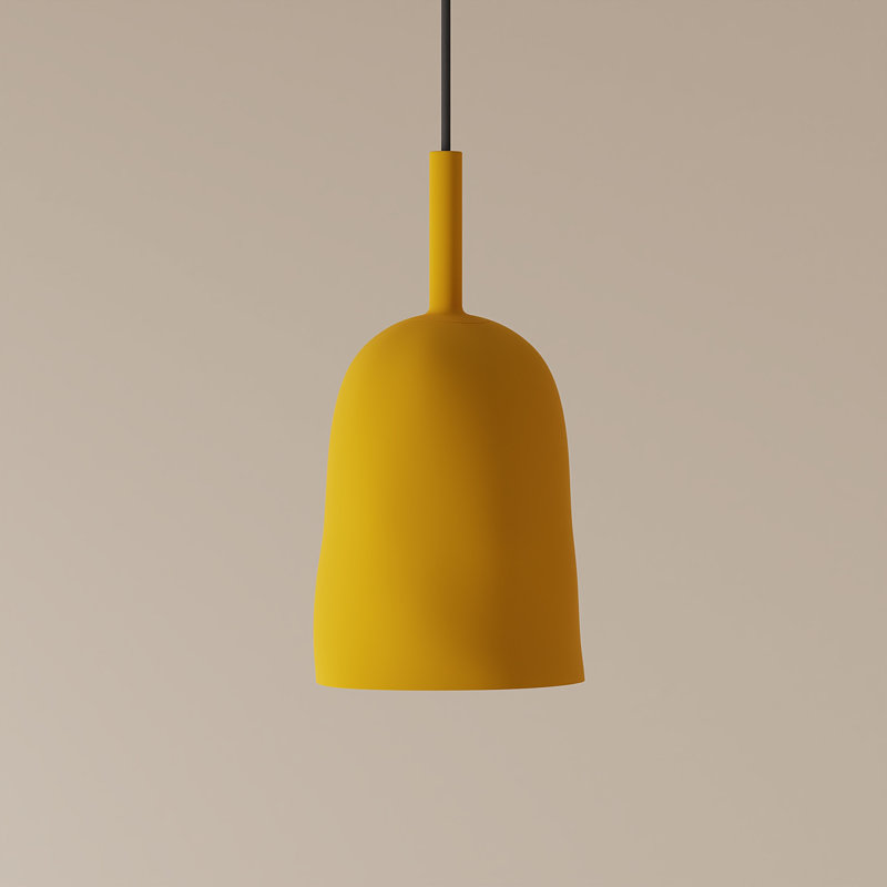 Vessel Pendant Light, 18" H x 14.5" W x 9" D, Black, Sunrise