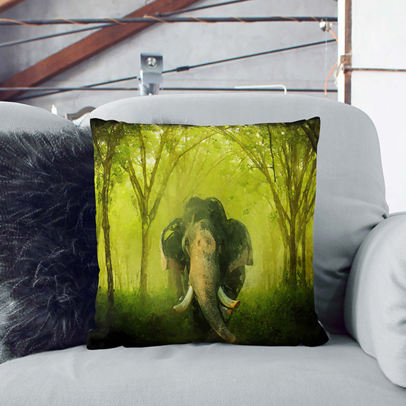 Square Throw Cushion, Black, 55cm H x 55cm W x 20cm D