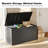 230 Gallon Large Deck Box with Double-Wall Resin, Lockable Outdoor Storage Bench for Patio and Garden, 58" L-128989520