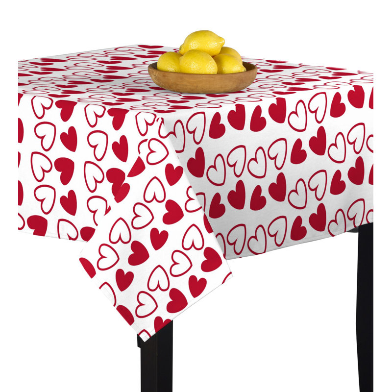 Caius Tossed Hearts and Tablecloth