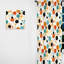 Motif à pois Urban Chic - Rideau abstrait - Rideau abstrait obscurcissant en velours - 1 panneau-107595088