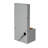 Light Gray Metal Leaf Cutout Outdoor Water Wall Fountain with LED Lights, Modern Waterfall Feature for Patio & Garden