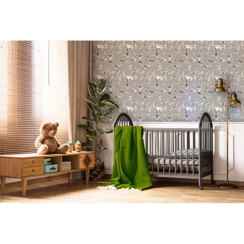 Rouleau de papier peint L 33 pi x l 20,5 po Yuki Osada, Gris