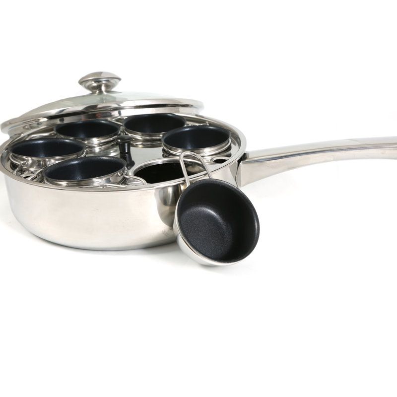 Cook Pro Non Stick Stainless Steel Egg Poacher