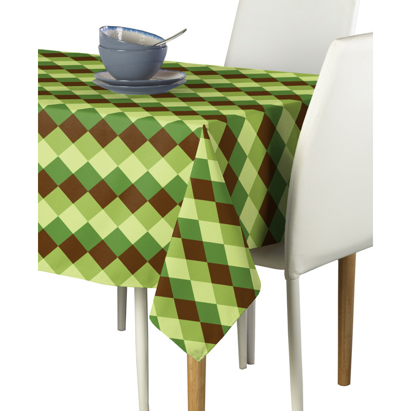 Flory Plaid Milliken Signature Tablecloth, 104" L x 60" W