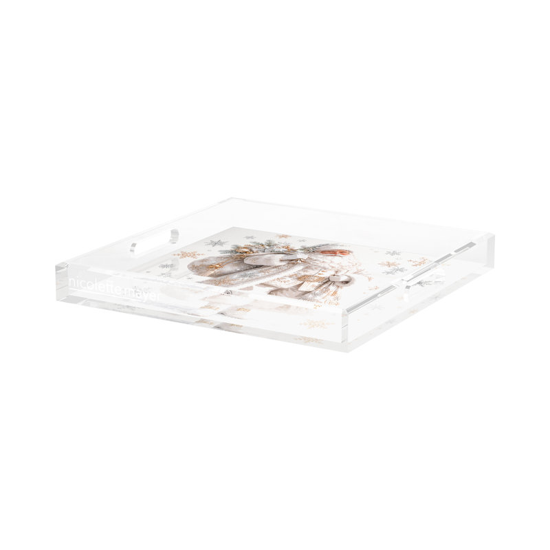 Square Decorative Tray, 15"W x 15"D