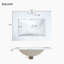Modern 24-inch Bathroom Vanity with Ceramic Sink, Soft-Close Door, Double-Layer Door Shelf, and 3 Drawers-1827651480