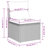 Vidaxl Outdoor Sofa Set Grey Poly Rattan Medium Modular